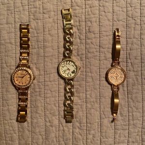 Fossil watches and Betsey Johnson watch